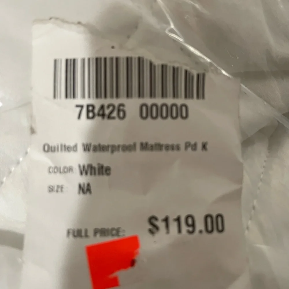 LL BEAN waterproof mattress pad